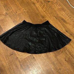 NWT MIA Girls Skirt Black and Silver Size Large